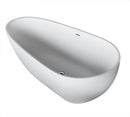Venzi PietraStone 34 x 67 Man Made Stone Freestanding Bathtub with Center Drain By Atlantis
