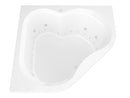 Venzi Tovila 60 x 60 corner air & whirlpool bathtub, detail view