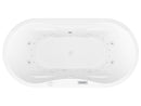 Venzi Grand Tour Velia 34 x 71 x 21 Oval Air & Whirlpool Water Jetted Bathtub with Center Drain By Atlantis