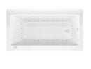 Venzi Madre 30 x 60 front skirted air jetted bathtub, top view