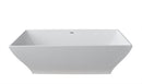 Venzi PietraStone 31.5 x 71 freestanding soaking bathtub, detail view