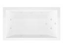 Venzi Villa 42 x 60 rectangular whirlpool bathtub, top view
