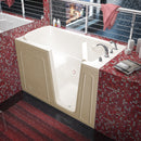 Venzi 32 x 60 walk-in soaking bathtub, right drain, biscuit, main view