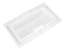 Venzi Celio 46 x 78 endless flow soaking bathtub, detail view
