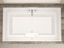 Venzi Celio 46 x 78 endless flow air & whirlpool bathtub installed in a bathroom