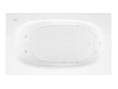 Venzi Talia 42 x 66 rectangular air & whirlpool bathtub, top view