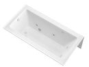Venzi Madre 30 x 60 front skirted whirlpool bathtub, detail view