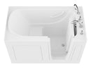 Venzi 32 x 60 walk-in soaking bathtub, right drain, white, detail view