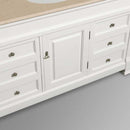 Wyndham Collection Andover 60" Traditional Bathroom Vanity Set - White WC-TS60-WHT 5