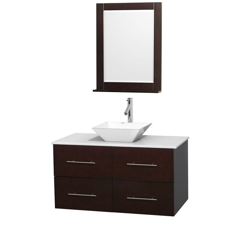 Wyndham Collection Centra 42" Single Bathroom Vanity Set for Vessel Sink - Espresso WC-WHE009-42-SGL-VAN-ESP 2