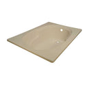 Lyons Industries Classic 5 ft. Reversible Drain Heated Soaking Tub in Almond