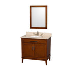 Wyndham Collection Hatton 36" Single Bathroom Vanity - Light Chestnut WC-1616-36-SGL-VAN-CLT