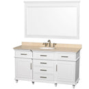 Wyndham Collection Berkeley 60" Single Bathroom Vanity - White WC-1717-60-SGL-WHT 5