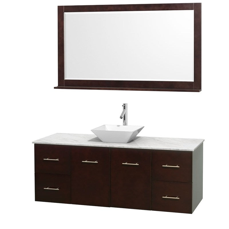 Wyndham Collection Centra 60" Single Bathroom Vanity Set for Vessel Sink - Espresso WC-WHE009-60-SGL-VAN-ESP 2
