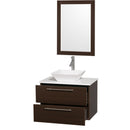 Wyndham Collection Amare 30" Wall-Mounted Bathroom Vanity Set with Vessel Sink - Espresso WC-R4100-30-ESP 3
