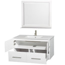 Wyndham Collection Centra 42" Single Bathroom Vanity for Undermount Sinks - Matte White WC-WHE009-42-SGL-VAN-WHT- 5