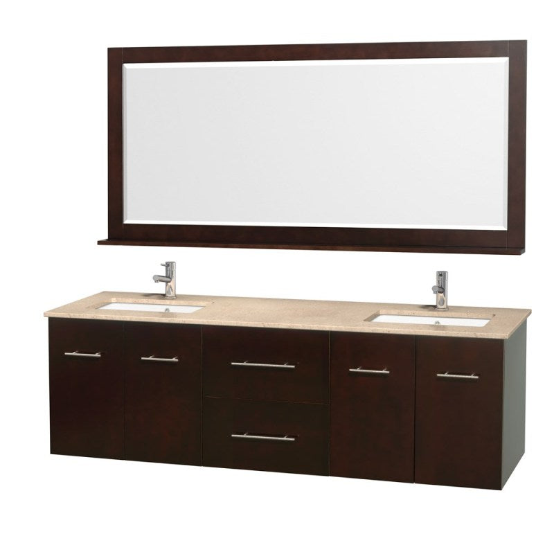Wyndham Collection Centra 72" Double Bathroom Vanity for Undermount Sinks - Espresso WC-WHE009-72-DBL-VAN-ESP- 3