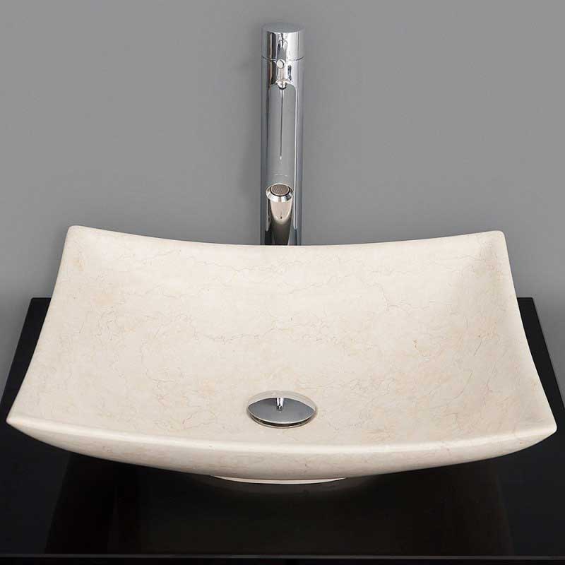 Wyndham Collection Arista Vessel Sink - Ivory Marble WC-GS005 3