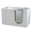 Ella's Bubbles 3058 Deluxe Soaking Walk-In Bathtub, Dual 2" Drains, No Faucet, 30" x 55", White
