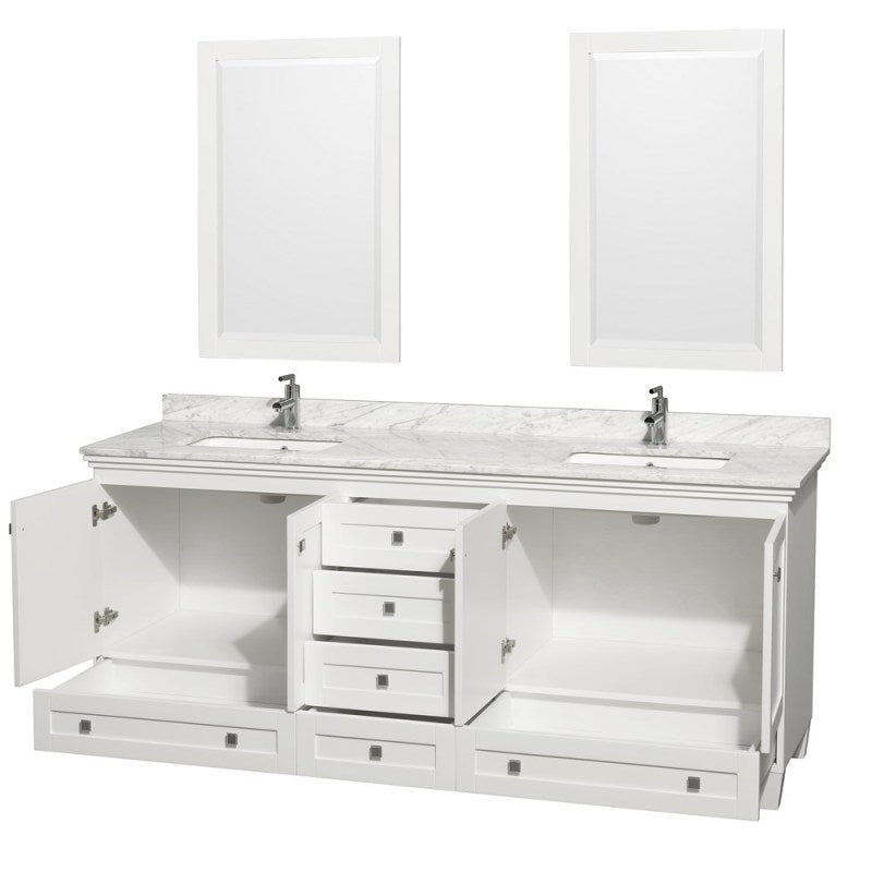 Wyndham Collection Acclaim 80" Double Bathroom Vanity - White WC-CG8000-80-WHT 4