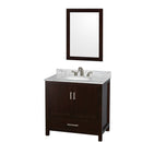 Wyndham Collection Sheffield 36" Single Bathroom Vanity - Espresso WC-1414-36-SGL-VAN-ESP 2