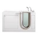 Ella Ultimate 30"x60" Acrylic Air and Hydro Massage + Independent Foot Massage Walk-In-Bathtub, Right Inward Swing Door, Heated Seat, 5 Piece Fast Fill Faucet, 2" Dual Drain
