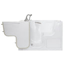 Ella Wheelchair Transfer 36"x55" Acrylic Hydro Massage Walk-In Bathtub with Left Outward Swing Door, 5 Piece Fast Fill Faucet, 2" Dual Drain