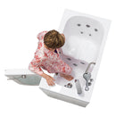 Ella Mobile 26"x45 Acrylic Hydro Massage Walk-In Bathtub with Right Outward Swing Door, 2 Piece Fast Fill Faucet, 2"  Drain