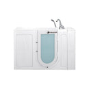 Ella Monaco 32"x52" Acrylic Soaking Walk-In-Bathtub, Right Outward Swing Door, 5 Piece Fast Fill Faucet, 2" Dual Drain