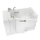 Ella Wheelchair Transfer 30"x52" Acrylic Hydro Massage Walk-In Bathtub with Left Outward Swing Door, 2 Piece Fast Fill Faucet, 2" Dual Drain