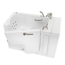 Ella Wheelchair Transfer 32"x52" Acrylic Hydro Massage Walk-In Bathtub with Right Outward Swing Door, 2 Piece Fast Fill Faucet, 2" Dual Drain