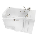 Ella Wheelchair Transfer 32"x52" Acrylic Hydro Massage Walk-In Bathtub with Right Outward Swing Door, Heated Seat, 2 Piece Fast Fill Faucet, 2" Dual Drain