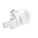 Ella Wheelchair Transfer 36"x55" Acrylic Air and Hydro Massage Walk-In Bathtub with Left Outward Swing Door, 5 Piece Fast Fill Faucet, 2" Dual Drain
