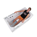 Ella Shak 36"x72" Acrylic Air and Hydro Massage w/ Independent Foot Massage Walk-In Bathtub , Left Outward Swing Door, 2" Dual Drain, Ella 5 Piece Fast Fill Faucet