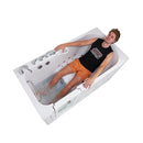 Ella Shak 36"x72" Acrylic Air and Hydro Massage w/ Independent Foot Massage Walk-In Bathtub , Left Outward Swing Door, 2" Dual Drain, Ella 5 Piece Fast Fill Faucet, Heated Seat and Backrest