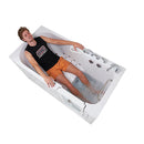 Ella Shak 36"x72" Acrylic Air and Hydro Massage w/ Independent Foot Massage Walk-In Bathtub , Right Outward Swing Door, 2" Dual Drain, Ella 5 Piece Fast Fill Faucet