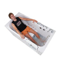Ella Shak 36"x72" Acrylic Air and Hydro Massage w/ Independent Foot Massage Walk-In Bathtub , Right Outward Swing Door, 2" Dual Drain, Ella 5 Piece Fast Fill Faucet, Heated Seat and Backrest
