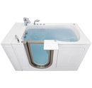 Ella Peitite 28"x52" Acrylic Air and Hydro Massage Walk-In Bathtub with Left Inward Swing Door, 2 Piece Fast Fill Faucet, 2" Dual Drain 10