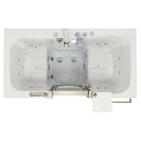 Ella Companion 32"x60" Air + Hydro Massage w/ Independent Foot Massage Acrylic Two Seat Walk-In-Bathtub, Heated Seat, Left Inward Swing Door, 2 Piece Fast Fill Faucet, 2" Dual Drains 11