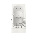 Ella Capri 30"x52" Acrylic Air and Hydro Massage Walk-In Bathtub with Right Outward Swing Door, 5 Piece Fast Fill Faucet, 2" Dual Drain 10