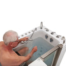 Ella Ultimate 30"x60" Acrylic Air and Hydro Massage + Independent Foot Massage Walk-In-Bathtub, Right Inward Swing Door, Heated Seat, 5 Piece Fast Fill Faucet, 2" Dual Drain 10