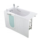 Ella Capri 30"x52" Acrylic Soaking Walk-In-Bathtub, Left Outward Swing Door, 2 Piece Fast Fill Faucet, 2" Dual Drain 10