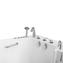 Ella Wheelchair Transfer 36"x55" Acrylic Air and Hydro Massage Walk-In Bathtub with Right Outward Swing Door, 5 Piece Fast Fill Faucet, 2" Dual Drain 10