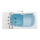 Ella Wheelchair Transfer 32"x52" Acrylic Soaking Walk-In-Bathtub, Right Outward Swing Door, 5 Piece Fast Fill Faucet, 2" Dual Drain 9