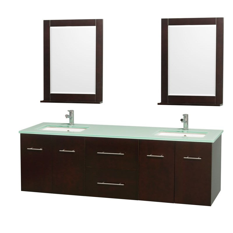 Wyndham Collection Centra 72" Double Bathroom Vanity for Undermount Sinks - Espresso WC-WHE009-72-DBL-VAN-ESP- 7