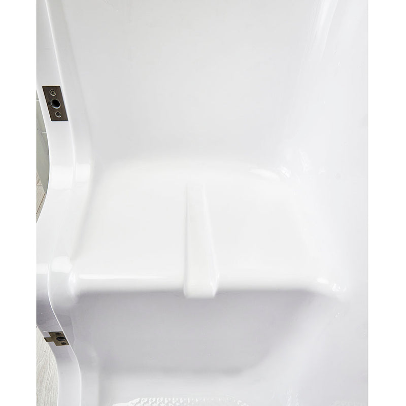 Ella Wheelchair Transfer 32"x52" Acrylic Soaking Walk-In-Bathtub, Right Outward Swing Door, Heated Seat,  5 Piece Fast Fill Faucet, 2" Dual Drain 10