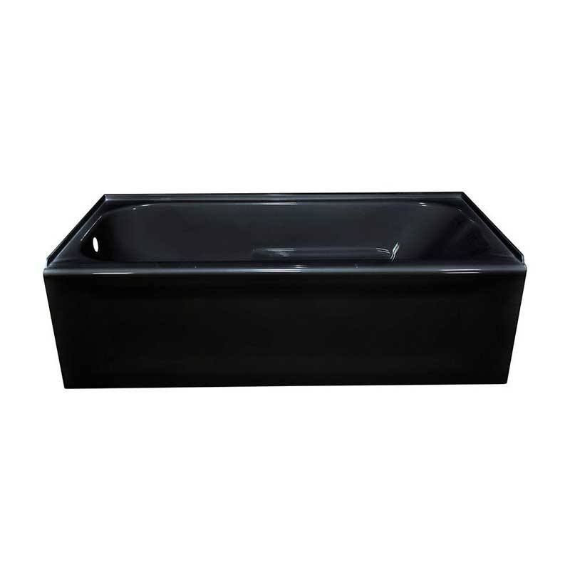 Lyons Industries Elite 4.5 ft. Left Drain Soaking Tub in Black