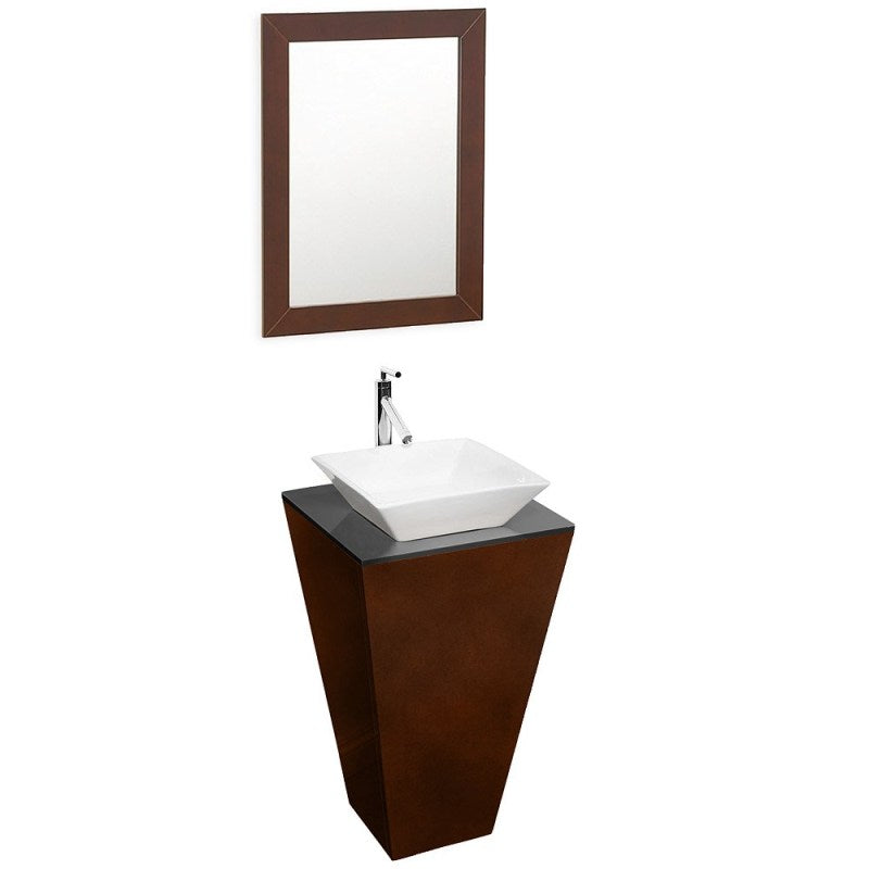 Wyndham Collection Esprit Bathroom Pedestal Vanity Set - Espresso w/ Pyra Vessel Sink WSCS00420SESSGD2WM20 2