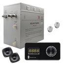 Superior Encore Steam Generator by Steam Planet, Self-Draining Bluetooth Capable Steam Shower Kit, Horizontal Digital Keypad in Black with Built-in Temperature Sensor, Upgraded Keypad Connection Cable, Aromatherapy Steam Head for Perfect Steam