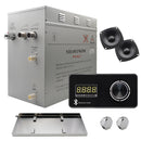 Superior Encore Steam Generator by Steam Planet, Self-Draining Bluetooth Capable Steam Shower Kit, Horizontal Digital Keypad in Black with Built-in Temperature Sensor, Upgraded Keypad Connection Cable, Aromatherapy Steam Head for Perfect Steam